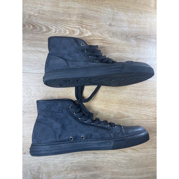 Authenticated Gucci GG Canvas High Top Sneakers Men\'s US 7.5 main image 6